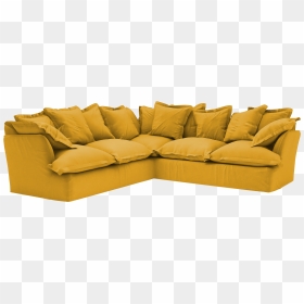 Long Pile Velvet Song 10ft X 10ft Corner Sofa"  Class="lazyload - Linen Corner Sofa, HD Png Download - gold pile png