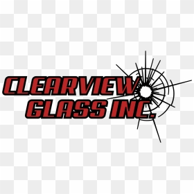 Clearviewglass Logo 10-15 2color Whitebg - Graphic Design, HD Png Download - glass cracks png