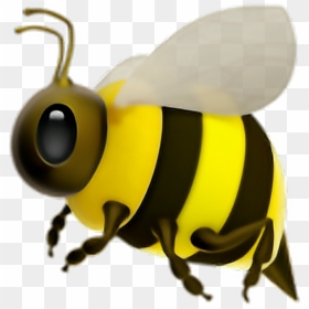 Bee Emoji Ios - Iphone Bee Emoji Png, Transparent Png - bee emoji png