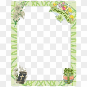 Easter Border Png Transparent Image - Christian Easter Border Clipart, Png Download - easter border png