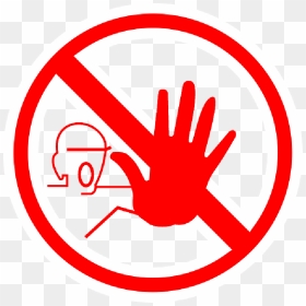Hand, Yield, Forbidden, Halt - Clip Art Stop Sign Hand, HD Png Download - yield sign png