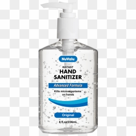 Hand Sanitizer Clear Bottle, HD Png Download - hand sanitizer png