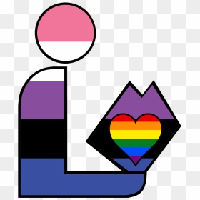 Genderfluid Gay Pride Library Logo - Pansexual X Gender Fluid Flag, HD Png Download - gay pride png