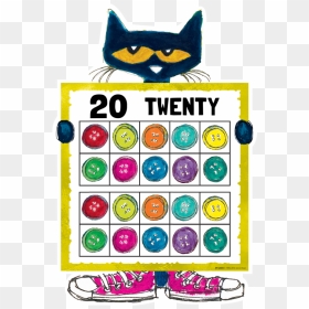 Pete The Cat Numbers 0 20 Bulletin Board Alternate, HD Png Download - pete the cat png