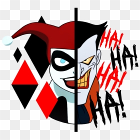 Cartoon Joker And Harley Quinn, HD Png Download - harley quinn diamonds png