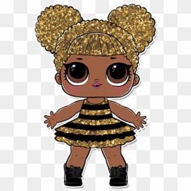 Thumb Image - Black And Gold Lol Doll, HD Png Download - queen bee png