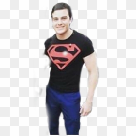 #superboy #dc #titans #comics #superhero #superman - Youth: Superman-red On Black Shield, HD Png Download - superboy png