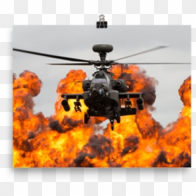 Boeing Ah-64 Apache, HD Png Download - attack helicopter png