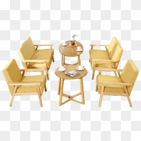 Dessert Tea Shop Western Cafe Table And Chair Combination - Tea Table With Chair Png, Transparent Png - cafe table png