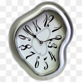 Transparent Melting Clock Clipart - Salvador Dali Clocks, HD Png Download - alice in wonderland clock png