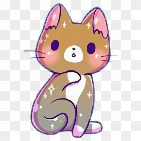 Kawaii Cute Cat Kittens Cats Catlove Report - Kawaii Neko Cute Cat Drawing, HD Png Download - cute kitten png