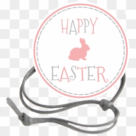 Easter Gray Dashed Border Napkin Knot Product Image - Reindeer, HD Png Download - easter border png