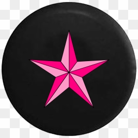 Pink Nautical Star Girls Sea Life Ocean - Circle, HD Png Download - nautical star png