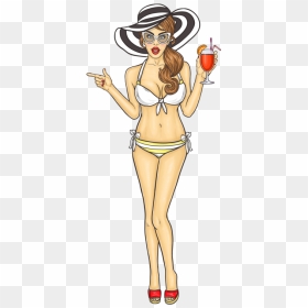 Sexy Girl Cartoon Png, Transparent Png - snapchat hotdog png