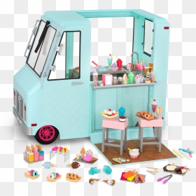 Our Generation Doll Ice Cream Truck Australia, HD Png Download - ice cream truck png