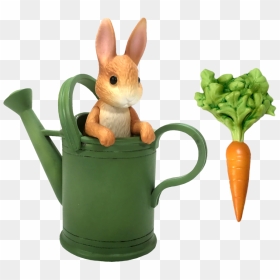 Fairy Garden Peter Rabbit And Watering Can Fairies - Peter Rabbit Watering Can, HD Png Download - peter rabbit png