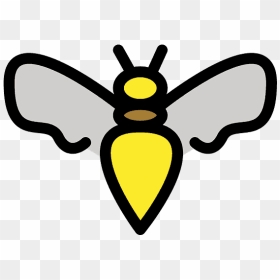 Honeybee Emoji Clipart - Clip Art, HD Png Download - bee emoji png