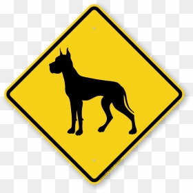 Duck Crossing Sign, HD Png Download - great dane png