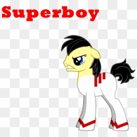 Superboy As A Pony - Cartoon, HD Png Download - superboy png