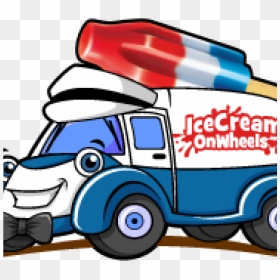 Ice Cream On Wheels - Ice Cream On Wheels Logo, HD Png Download - ice cream truck png
