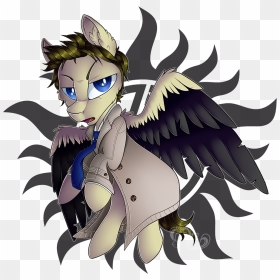 Mychelle, Castiel, Clothes, Colored Wings, Male, Multicolored - Supernatural Tattoo Anti Possession Color, HD Png Download - supernatural symbol png