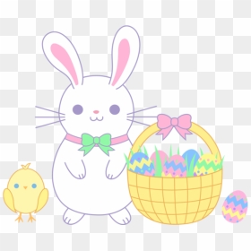 Transparent Chicks Clipart - Cute Easter Pictures Transparent, HD Png Download - cute bunny png