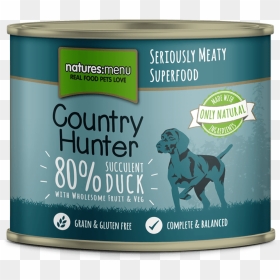 Natures Country Hunter Dog Food Can - Natures Menu Country Hunter, HD Png Download - duck hunt dog png