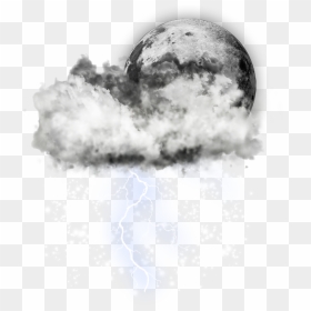 Watercolor Sun And Cloud Png, Transparent Png - thunderstorm png