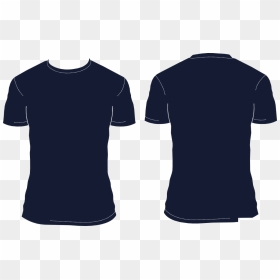 Navy Blue T Shirt Png, Transparent Png - shirt template png