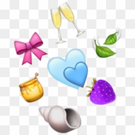 #hearts #champagne #emoji #cheers #blue #azul #rojo, HD Png Download - champagne emoji png