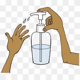 Hand Sanitiser Drawing, HD Png Download - hand sanitizer png