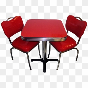 Red Diner Table, HD Png Download - cafe table png