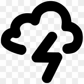 Thunderstorm Png Icon Free Download Onlinewebfonts, Transparent Png - thunderstorm png
