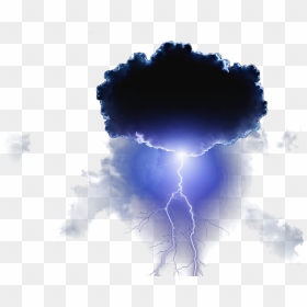 Dark Blue Cloud Png, Transparent Png - thunderstorm png