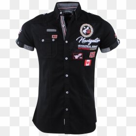 Men"s Short Sleeve Shirt - Polo Shirt, HD Png Download - shirt button png