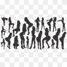Silhouettes Sexy, HD Png Download - sexy silhouette png