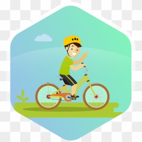 Road Bicycle, HD Png Download - children running png
