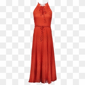 Key Hole Maxi Dress Dot Vermillion - Polka Dot, HD Png Download - key hole png