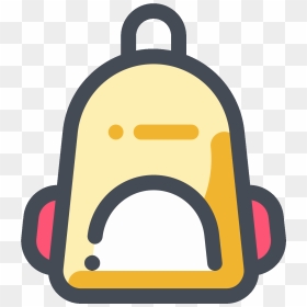 Childrens Backpack Icon - 2d Backpack Icon, HD Png Download - backpack icon png