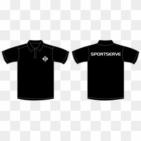 T Shirt Template - Black Polo Shirt Template, HD Png Download - shirt template png