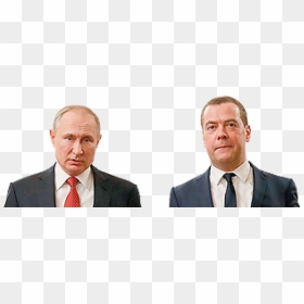 Putin Proposes Sweeping Changes To Constitution - Dmitry Medvedev And Putin, HD Png Download - putin head png