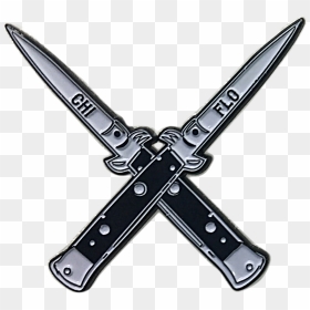 Chi Flo Switchblade Cross Gang Lapel Pin V=1482884589 - Switch Blade Png, Transparent Png - switchblade png