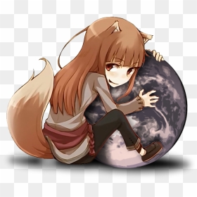 And Lastly, My Mozilla Firefox Shortcut Icon - Holo Spice And Wolf Apple, HD Png Download - firefox icon png