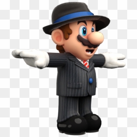 Download Zip Archive - Mario T Pose Png, Transparent Png - black suit png