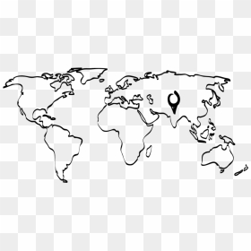 World Map Outline , Png Download - World Map Outline Png, Transparent Png - florida map outline png