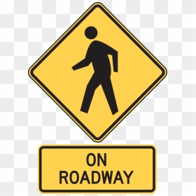 Pedestrian Crossing Sign Png, Transparent Png - yield sign png
