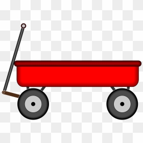 Red Wagon Vector Clipart Image - Red Wagon Clip Art, HD Png Download - wagon wheel png