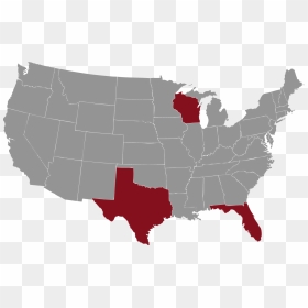 Mlg Capital Will Invest Directly In Texas, Florida, - Map Of Liberals And Conservatives, HD Png Download - florida map outline png