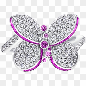 Butterfly, HD Png Download - purple diamond png