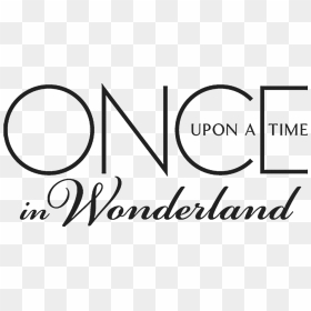Logo Wonderland-bw - Once Upon A Time In Wonderland Logo, HD Png Download - alice in wonderland clock png